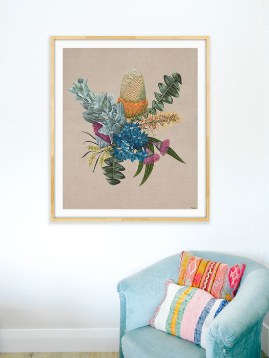 Native Flora Art Print - Weekend Walks - Hemp Medium